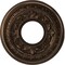 Ekena Millwork Baltimore PVC Medallion (Canopies up to 4 1/4"), 10"OD x 3 1/2"ID x 3/4"P, Metallic Antique Brass CMP10BACAB - alternate 1